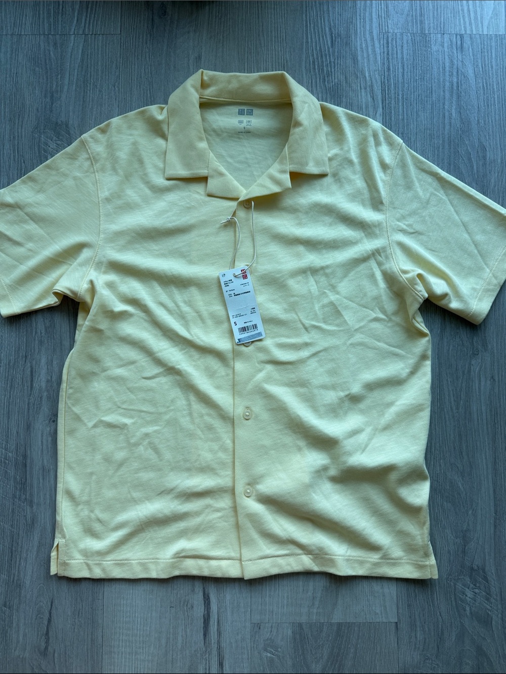 UNIQLO Men’s AIRism Cotton Polo Shirt Open Collar 💛
